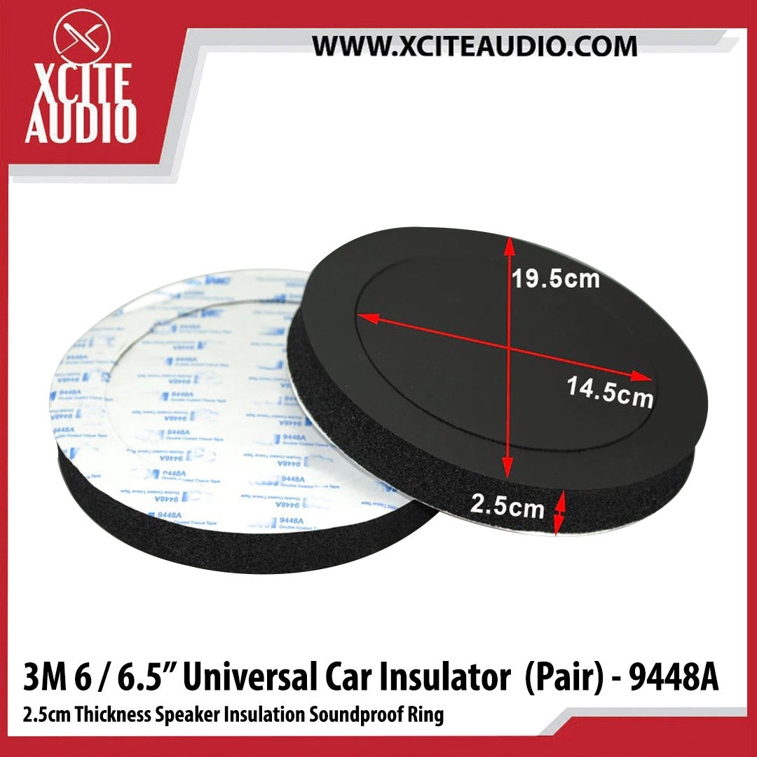 3M Speaker Insulator for 6"/6.5" Speaker Universal Door Speaker Insulation Sponge Soundproof Cotton Pad