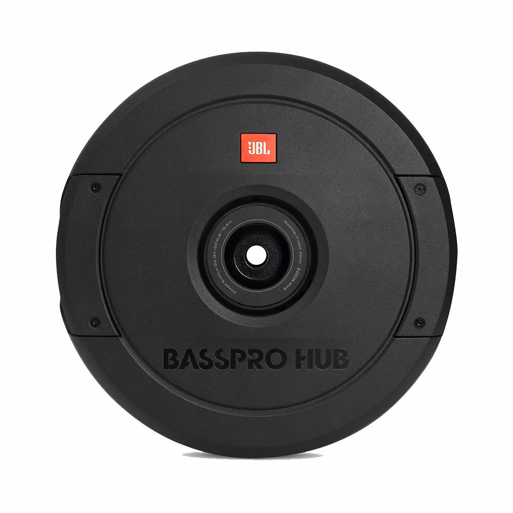 JBL BassPro Hub 11" (279mm) Powered Spare Tire Subwoofer With Built-In 200W RMS Amplifier With Remote Control