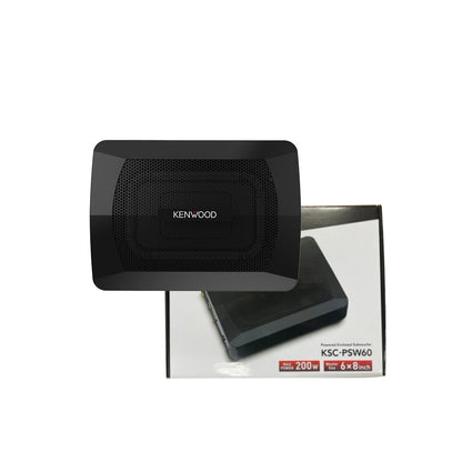 Kenwood KSC-PSW60 (6" x 8") Compact Powered Subwoofer with Wired Volume Control