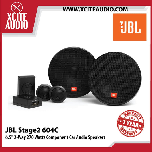 JBL Stage2 604C 6.5" (160mm) 2-Way 270Watts Component Car Speakers