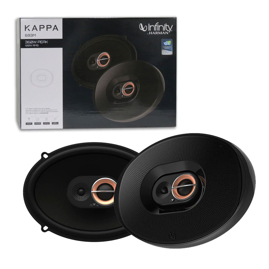 Infinity Kappa 693M Kappa Series 6"x9" 3-way Coaxial Car Speakers