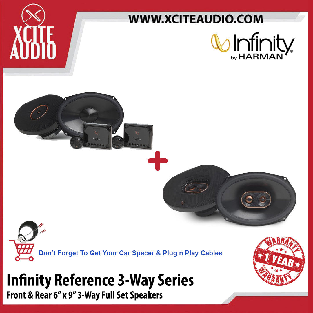 Infinity Reference Series REF-9630CX & REF-9633IX 6" x 9" 3-Way Bundle Package