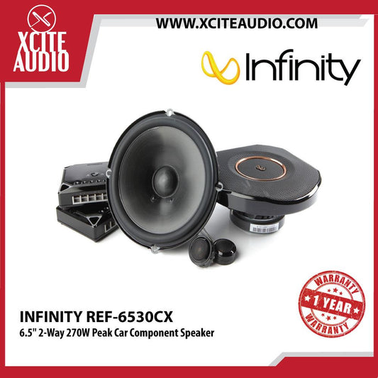 Infinity REF-6530CX 6.5" 2-Way 270W Peak Car Component Speakers - Xcite Audio