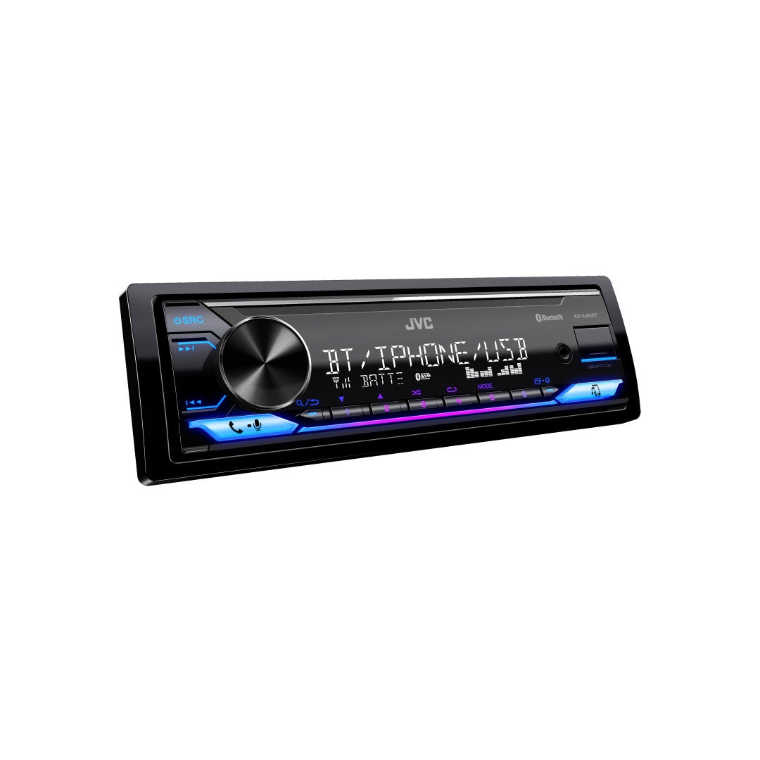 JVC KD-X482BT Digital Media Receiver with Bluetooth/USB/Spotify/Variable-Color Illumination