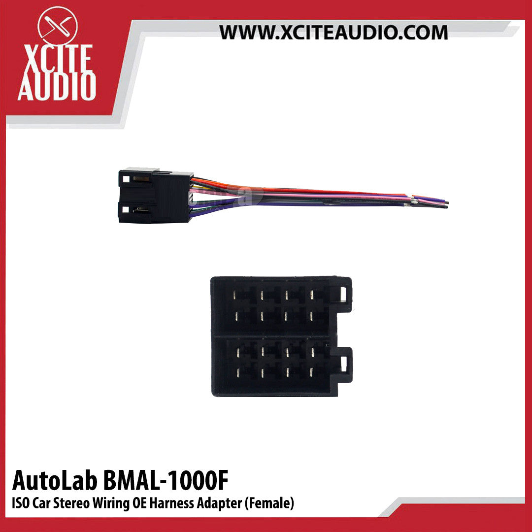 Audio Lab BMAL-1000F ISO BMW / Volkswagen '97 - '02 Stereo Wiring OE Harness Adapter (Female)