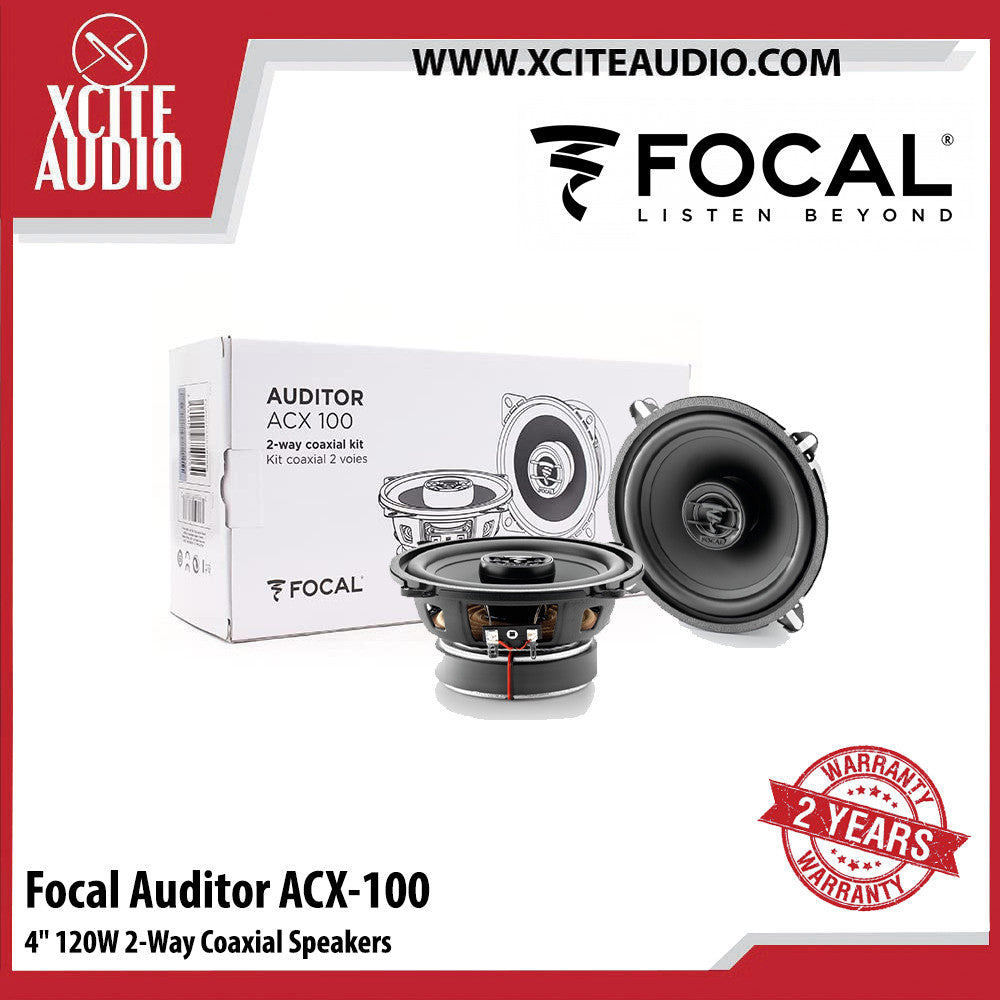 Focal ACX 100 Auditor EVO Series 4" 2-Way Car Coaxial Speakers