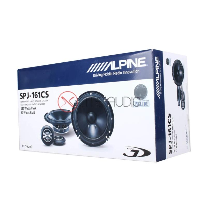 Alpine SPJ-161CS 6" 2-Way Type-J Series 250 Watts Peak Power Component Car Speakers - Xcite Audio