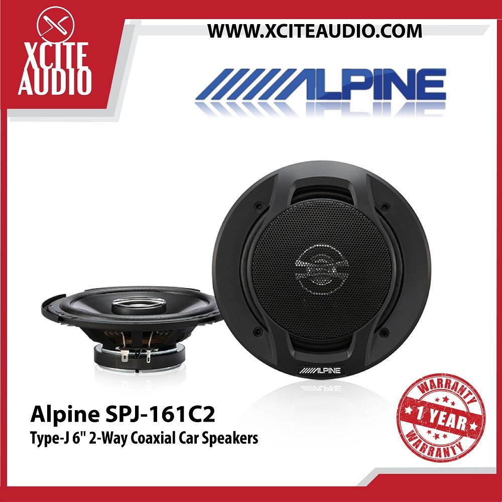 Alpine SPJ-161C2 6" 2-Way Type-J Series 250W Peak Power Coaxial Car Speakers - Xcite Audio
