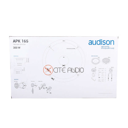 Audison Prima APK165 6.5" 2-Way 300W Peak Power 4 Ohms Component Car Speakers - Xcite Audio