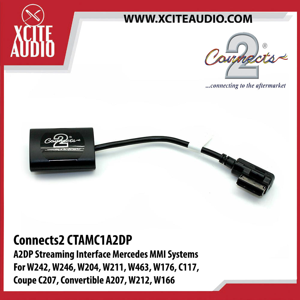 Connects2 CTAMC1A2DP A2DP Streaming Interface Mercedes MMI System For Mercedes W242, W246, W204, W211, W463, W176, C117, Coupe C207, Convertible A207, W212, W166 - Xcite Audio