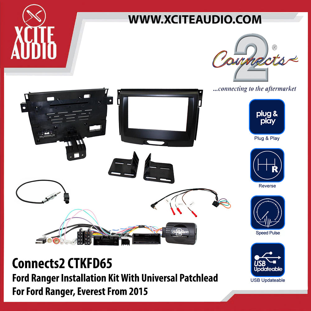 Connects2 CTKFD65 Installation Kit With Universal Patchlead For Ford Ranger & Everest - Xcite Audio