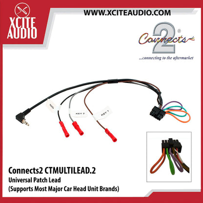 Connects2 CTMULTILEAD.2 – Universal Steering Control Patch Lead For Aftermarket Head Units – 3-Wire