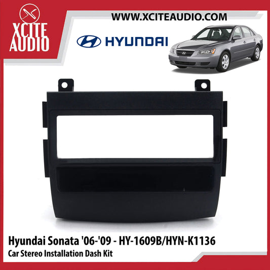 Hyundai Sonata 2006-2009 HY-1609B/HYN-K1136 Single-Din Car Stereo Installation Dash Kit Fascia Kit Car Player Headunit Casing - Xcite Audio