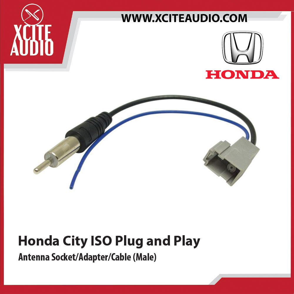 Honda City ISO Plug and Play Antenna Socket/Adapter/Cable (Male) - Xcite Audio