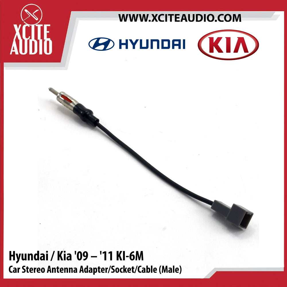 Hyundai / Kia 2009-2011 KI-6M Car Stereo Antenna Adapter/Socket/Cable (Male) - Xcite Audio