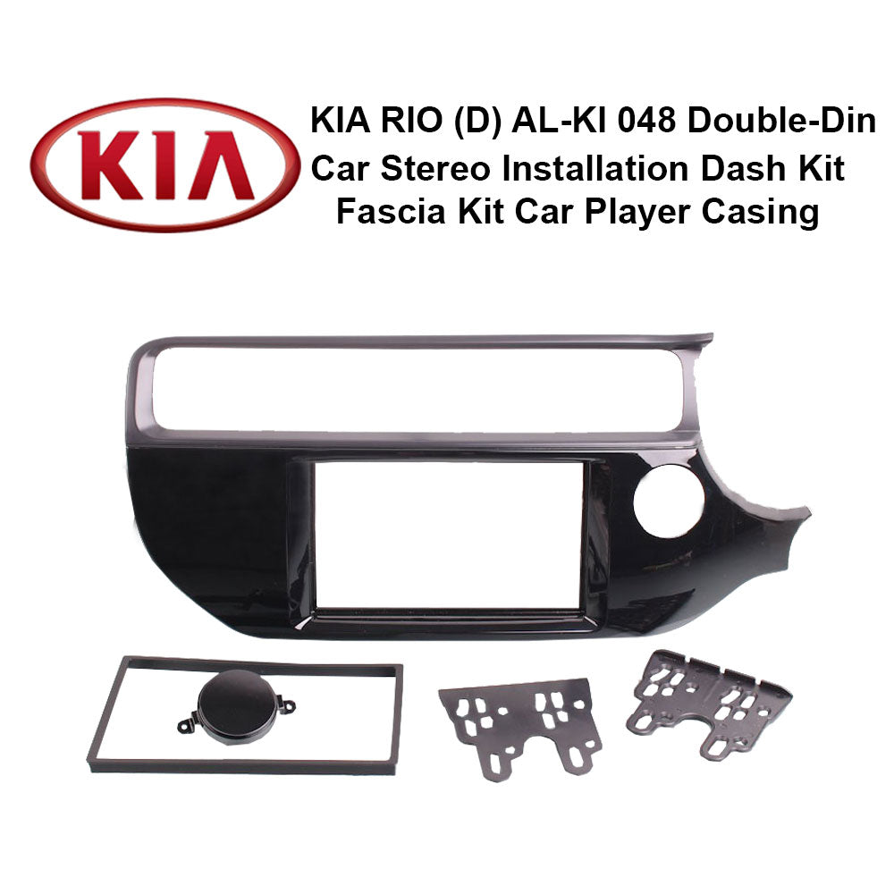 KIA Rio (D) AL-KI 048 Double-Din Car Stereo Installation Dash Kit Fascia Kit Car Headunit Player Casing - Xcite Audio
