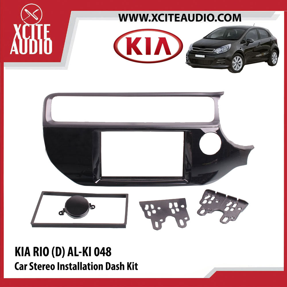 KIA Rio (D) AL-KI 048 Double-Din Car Stereo Installation Dash Kit Fascia Kit Car Headunit Player Casing - Xcite Audio