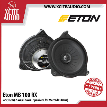 ETON MB100RX 4" 2-Way Mercedes Benz Fully Plug and Play Coaxial Car Speakers