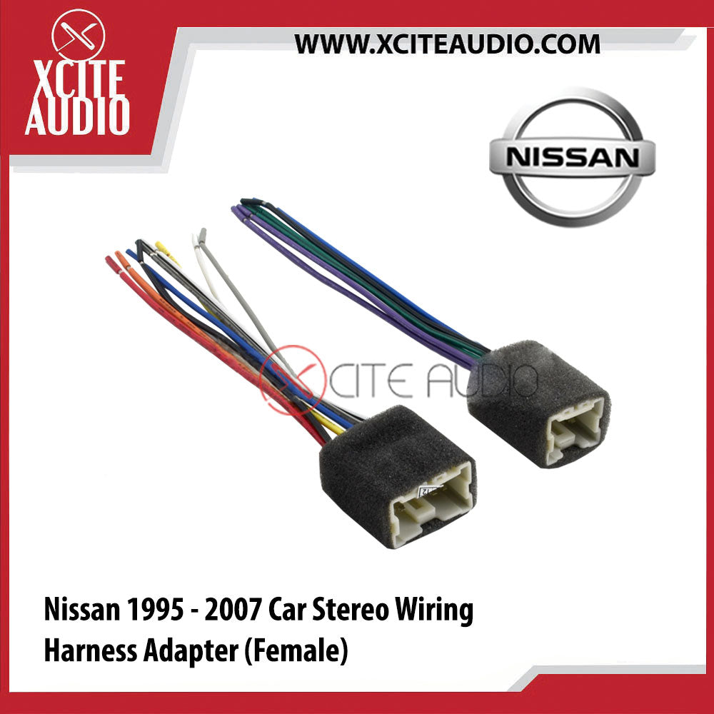 Nissan 1995 - 2007 Car Stereo Wiring Harness Adapter (Female) - Xcite Audio
