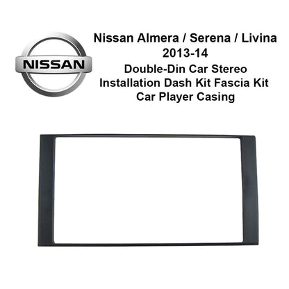 Nissan Almera/Serena/Livina 2013-2014 (C) AL-NI 020 Double-Din Car Stereo Installation Dash Kit Fascia Kit Car Headunit Player Casing - Xcite Audio