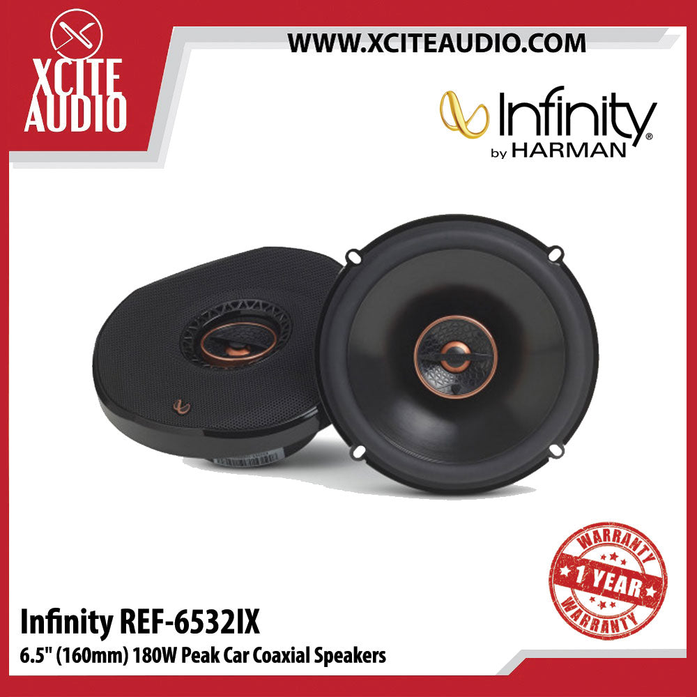Infinity REF-6532IX 6.5" (160mm) 360W Peak Coaxial Car Speakers