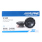 Alpine S-S65 6.5" (16.5cm) 2-Way S-Series 240 Watts Coaxial Car Speakers - Xcite Audio