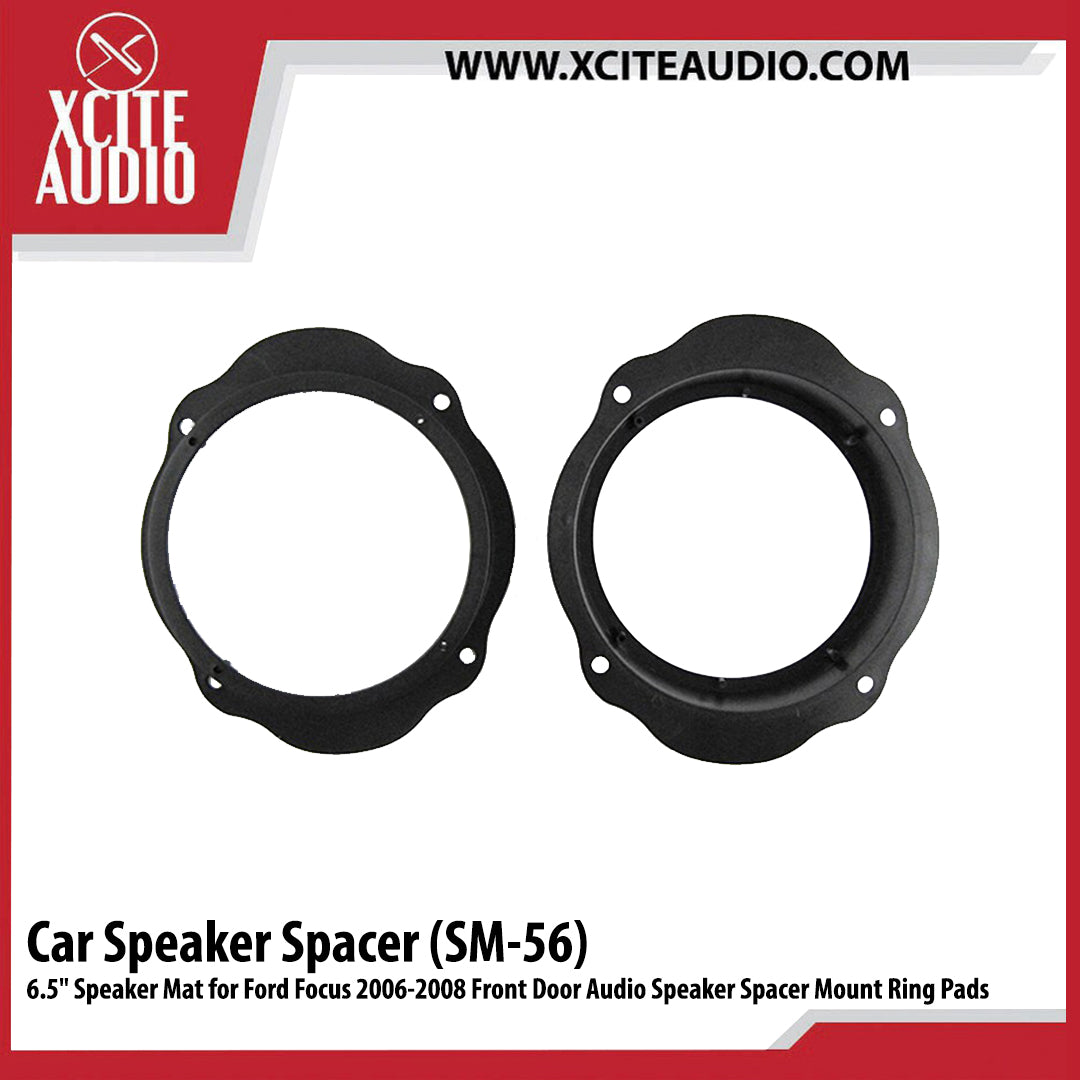 Car Special 6.5" Speaker Mat for Ford Focus 2006-2008 Front Door Audio Speaker Spacer Mount Ring Pads