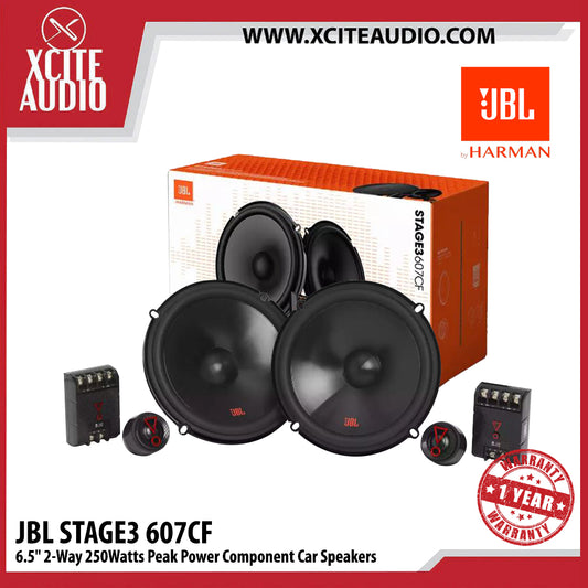 JBL Stage3 607CF 6.5" 2-Way 250Watts Peak Power Component Car Speakers