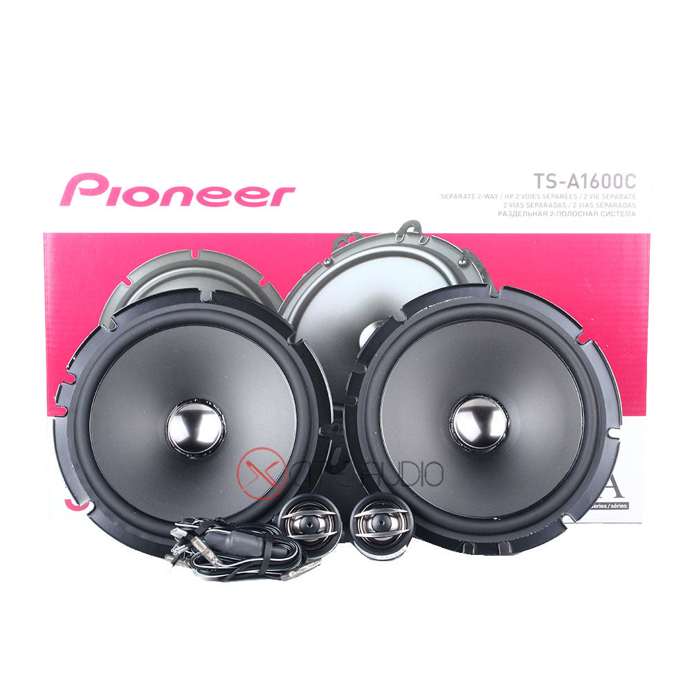 Pioneer TS-A1600C 6.5" 2-Way 350Watts 4-Ohms Component Car Speakers - Xcite Audio