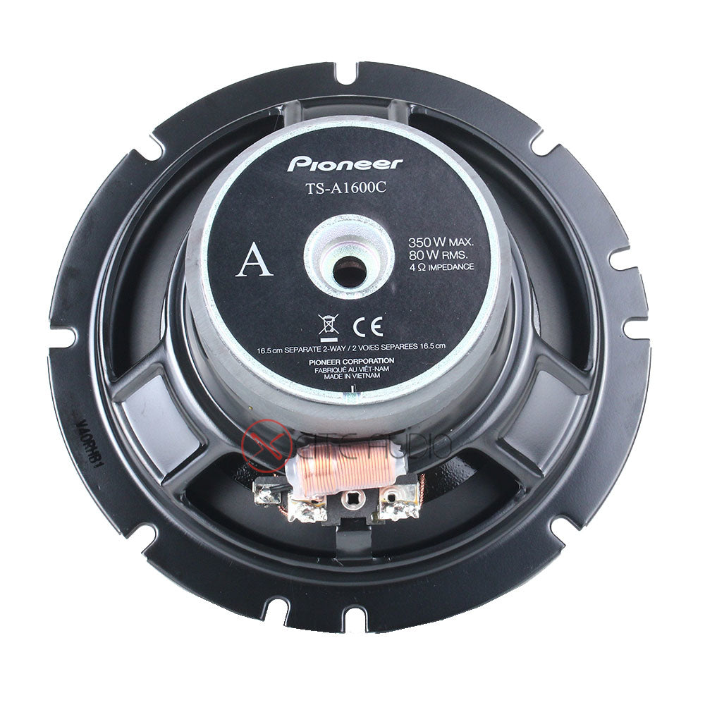 Pioneer TS-A1600C 6.5" 2-Way 350Watts 4-Ohms Component Car Speakers - Xcite Audio