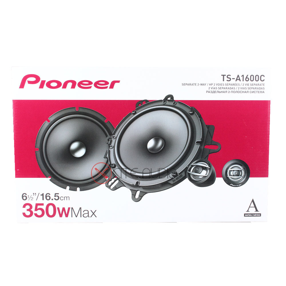 Pioneer TS-A1600C 6.5" 2-Way 350Watts 4-Ohms Component Car Speakers - Xcite Audio