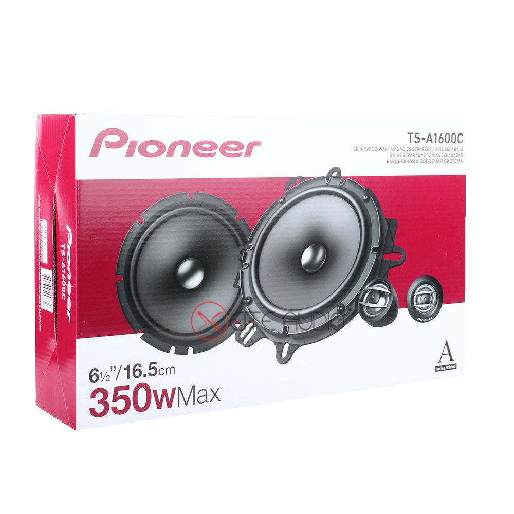 Pioneer TS-A1600C 6.5" 2-Way 350Watts 4-Ohms Component Car Speakers - Xcite Audio