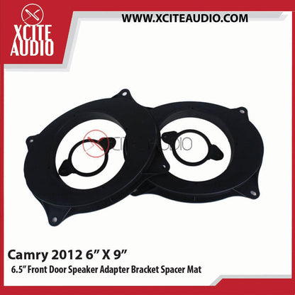 Toyota Camry 2012 6" x 9"  Modify to 6.5" Car Front Door Speaker Adapter Bracket Spacer Mat - Xcite Audio