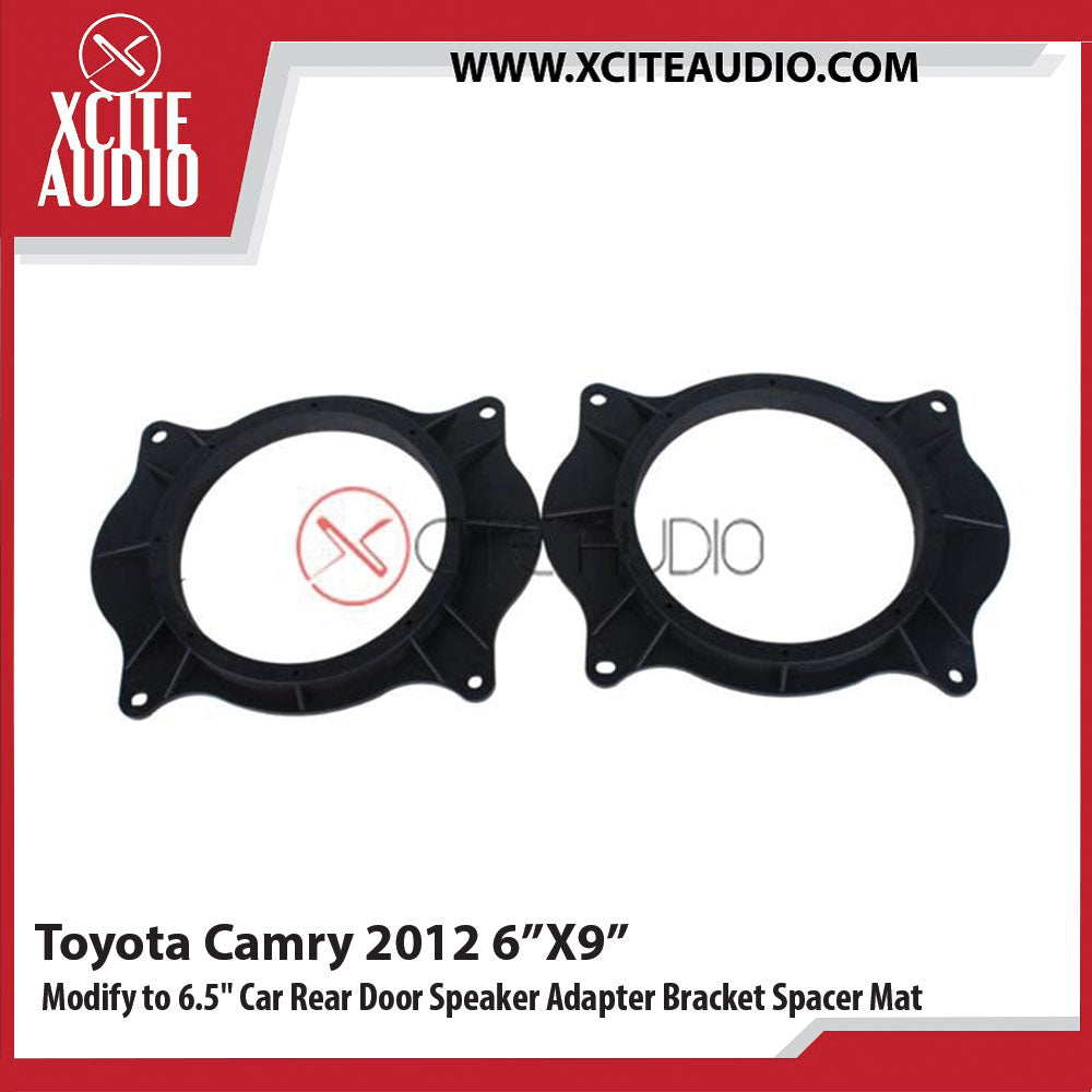 Toyota Camry 2012 6" x 9" Modify to 6.5" Car Rear Door Speaker Adapter Bracket Spacer Mat - Xcite Audio