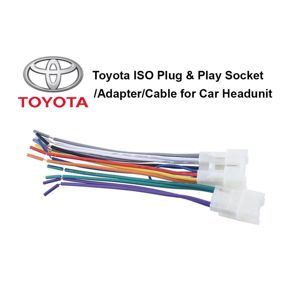 Toyota ISO Plug and Play Socket/Adapter/Cable for Car Headunit - Xcite Audio