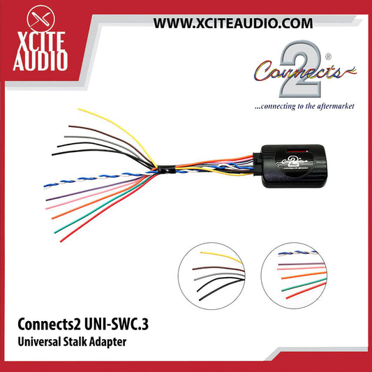 Connects2 UNI-SWC.3 Universal Steering Wheel Control Interface Stalk Adapter For CAN-Bus & Resistive Vehicles - Xcite Audio