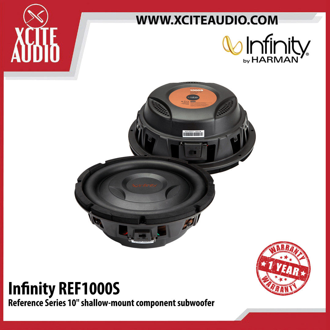 Infinity REF1000S Reference Series 10' Shallow-Mount Component Subwoofer