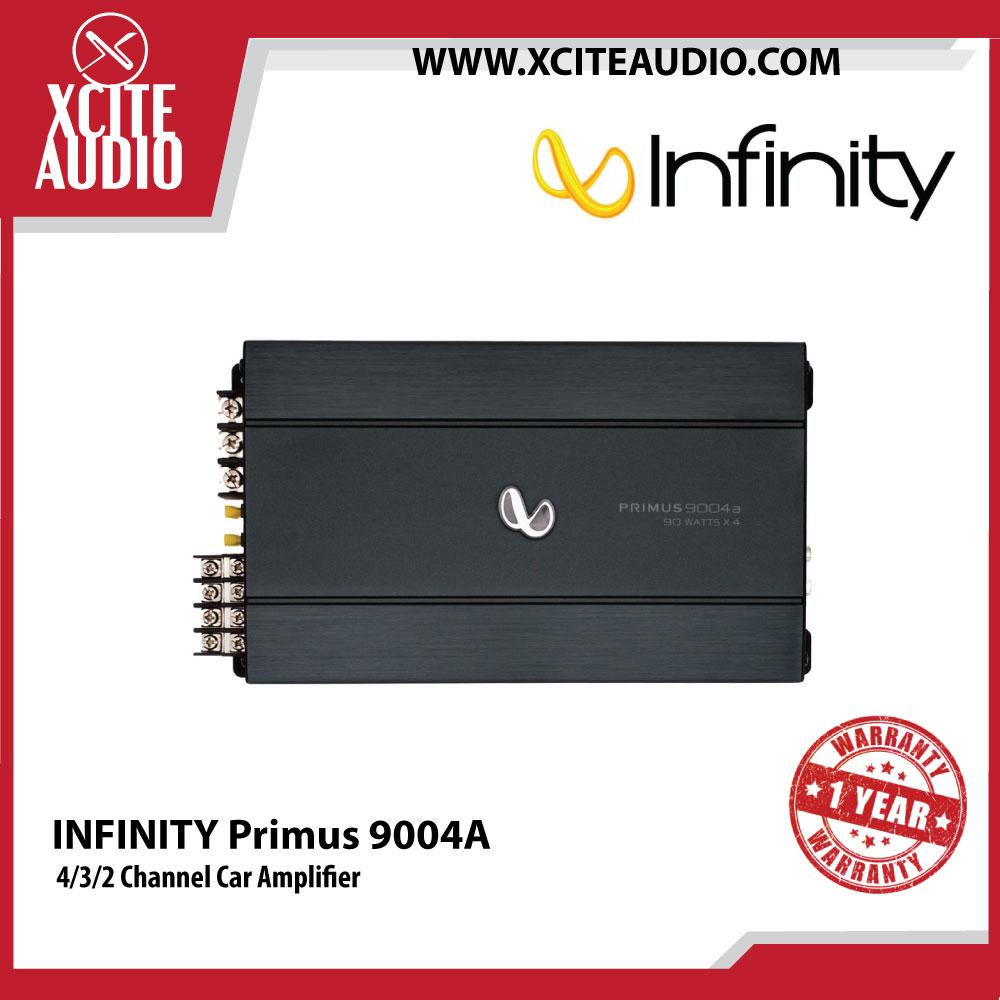 Infinity Primus 9004A 880W Peak 4/3/2 Channel Car Audio Amplifier - Xcite Audio