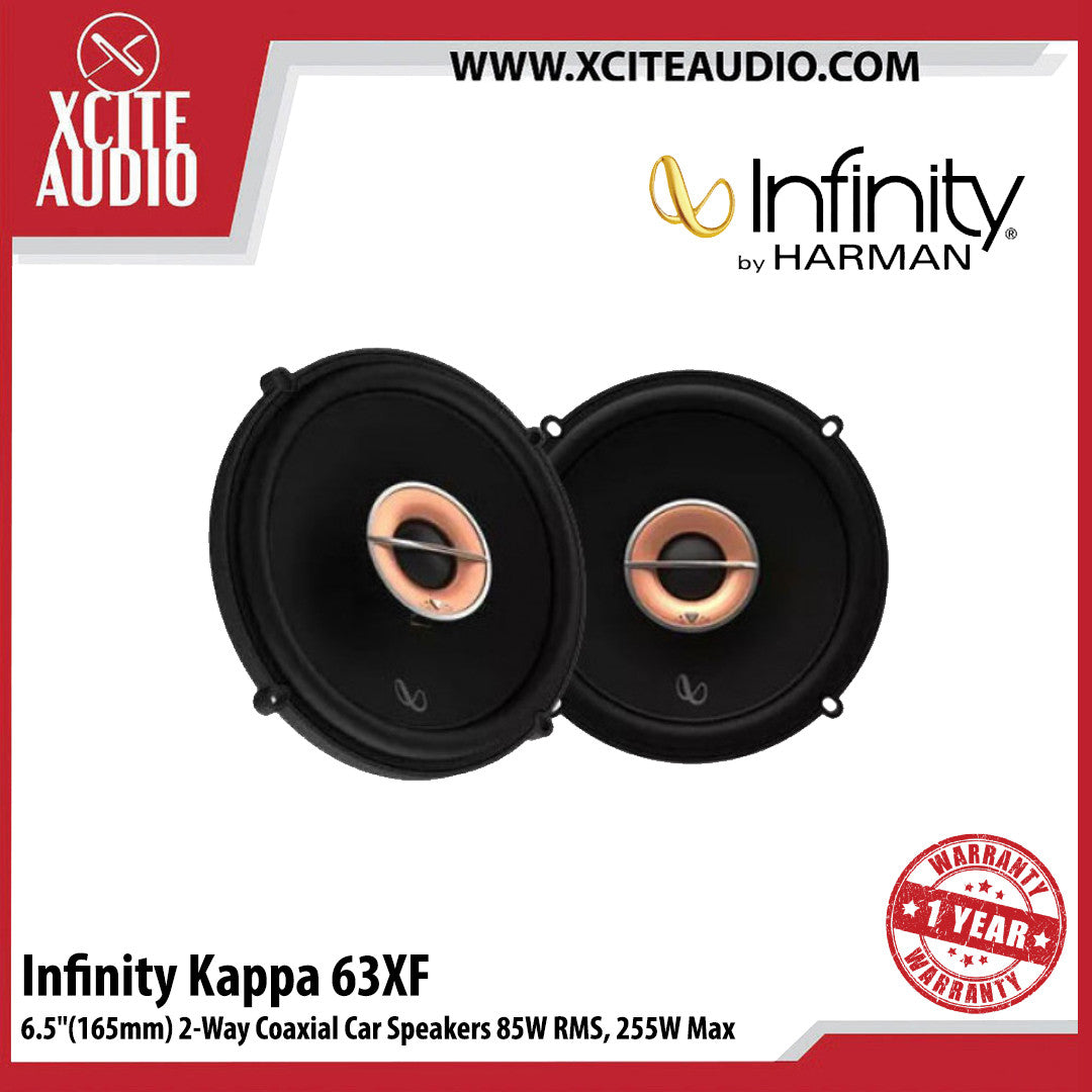 Infinity Kappa 63XF Kappa Series 6.5" 2-Way Coaxial Car Speakers