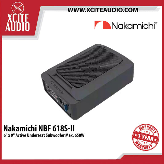 Nakamichi NBF618S-II 6" × 9″ Active Underseat Subwoofer