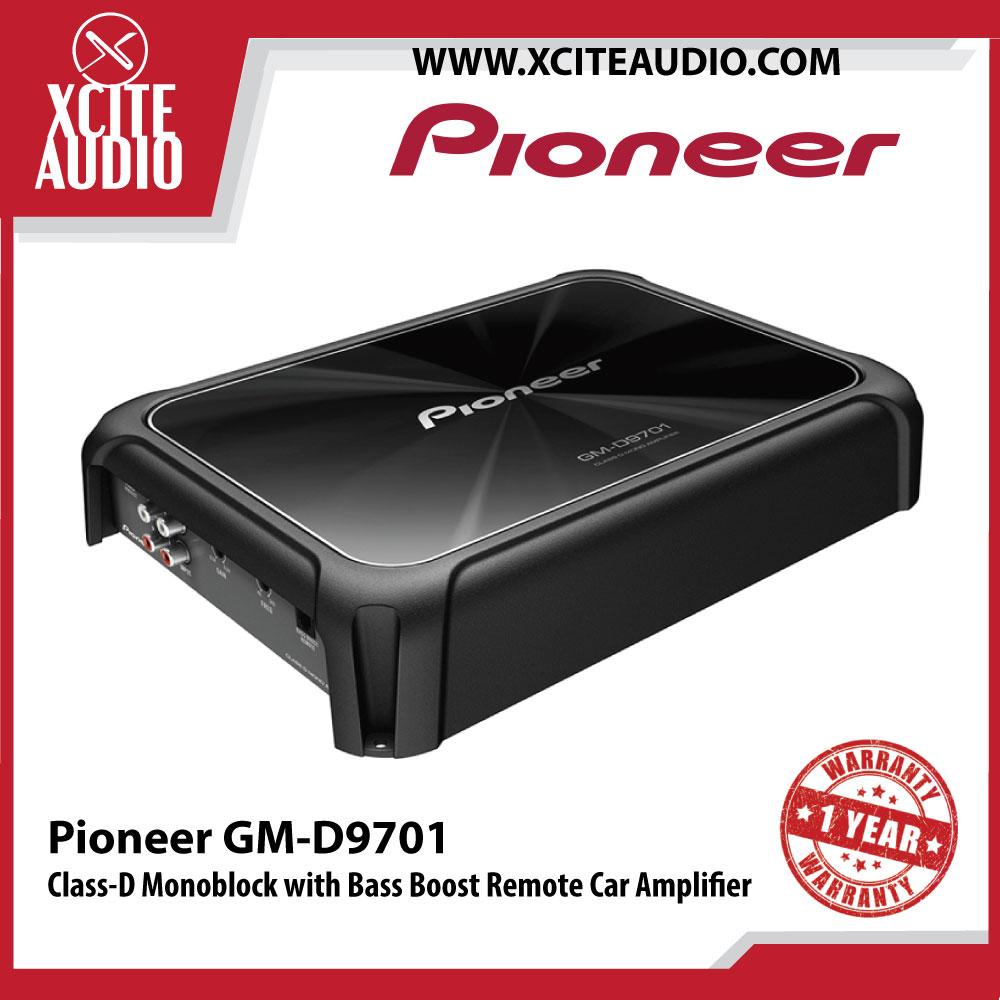 Pioneer GM-D9701 2400W Peak Class-D Monoblock with Bass Boost Remote Car Amplifier - Xcite Audio