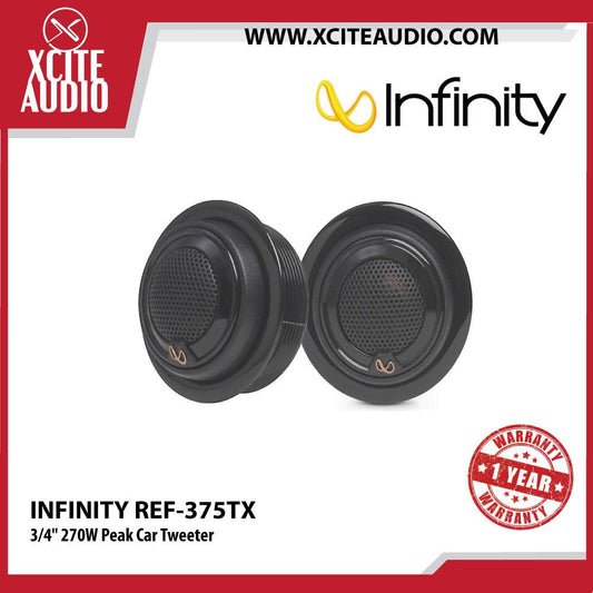 Infinity REF-375TX 3/4" (19mm) 135W Peak Car Tweeters - Xcite Audio