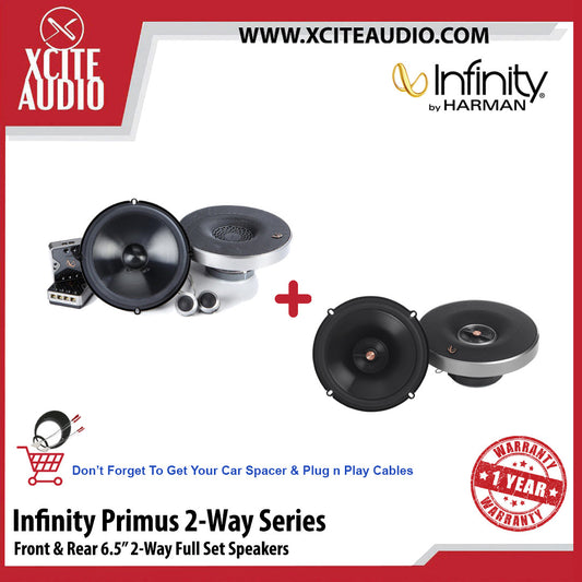 Infinity Primus Series PR6510CS & PR6512IS 6.5" 2-Way Bundle Package