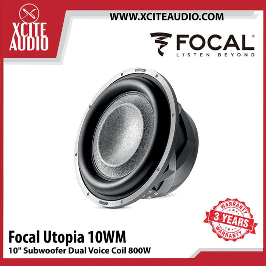 Focal Utopia M Series SUB10WM 10" Subwoofer With Dual 4-ohm Voice Coils