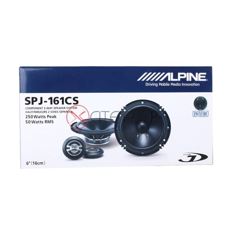 Alpine SPJ-161CS 6" 2-Way Type-J Series 250 Watts Peak Power Component Car Speakers - Xcite Audio