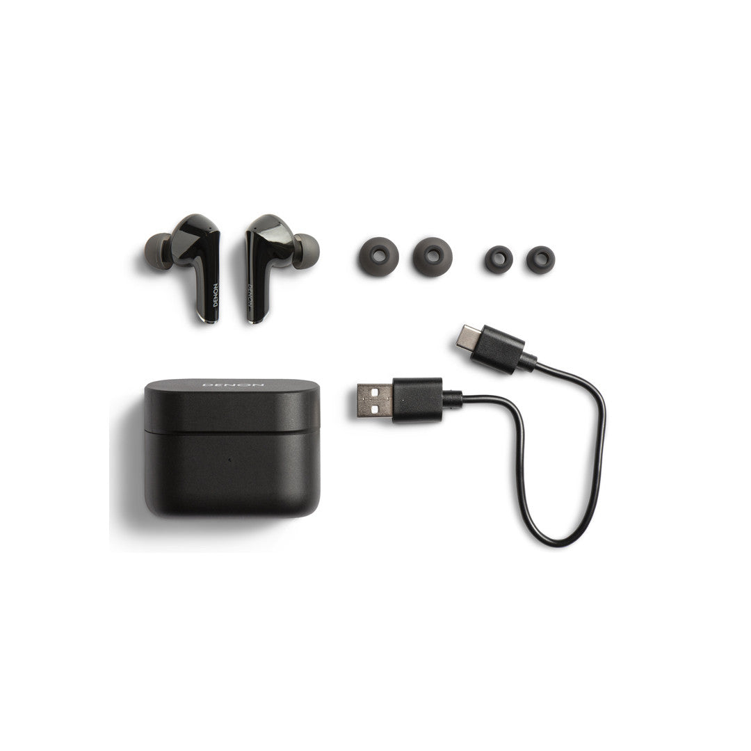 Denon AH-C830NCW True Wireless In-Ear Headphones With Active Noise Cancelling And Denon Sound Master Tuning.