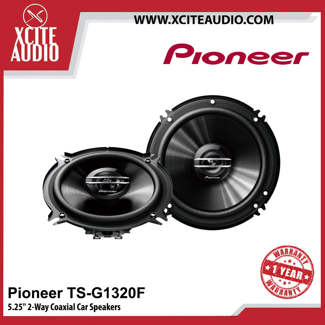 Pioneer TS-G1320F 5.25" 2-Way Coaxial Car Speakers
