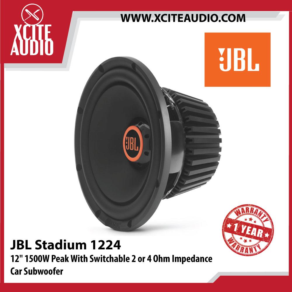 JBL Stadium 1224 12" 1500W Peak With Switchable 2 or 4 Ohm Impedance Car Subwoofer - Xcite Audio