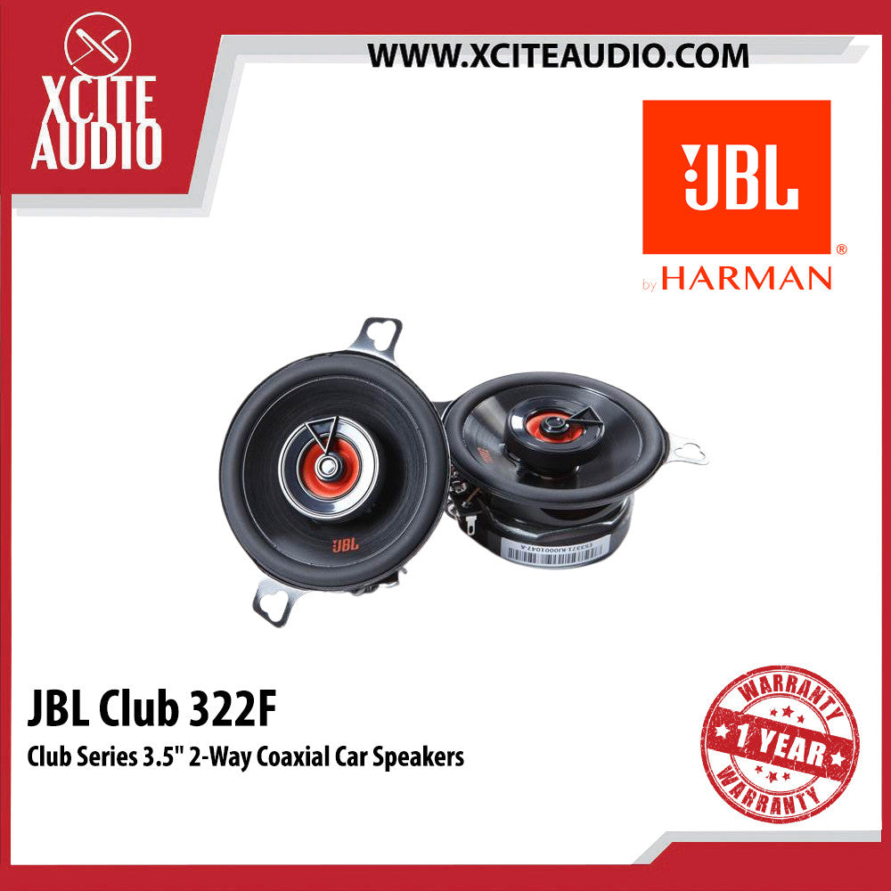 JBL Club 322F Club Series 3.5" 2-Way Coaxial Car Speakers