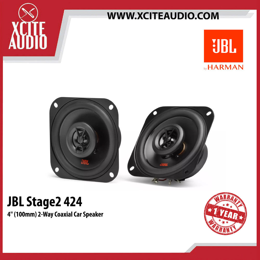 JBL Stage2 424 4" (100mm) 2-Way Coaxial Car Speaker